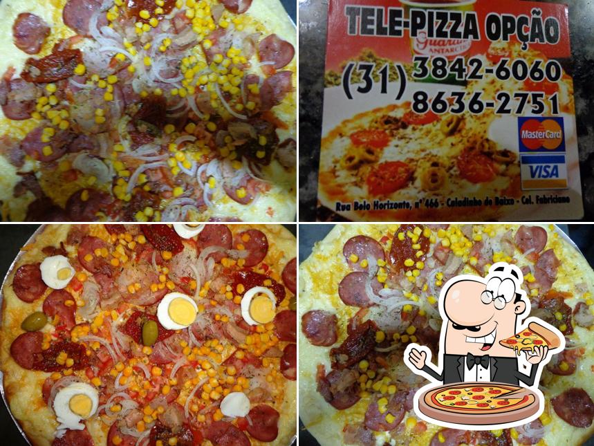 Peça pizza no Opção Pizzaria