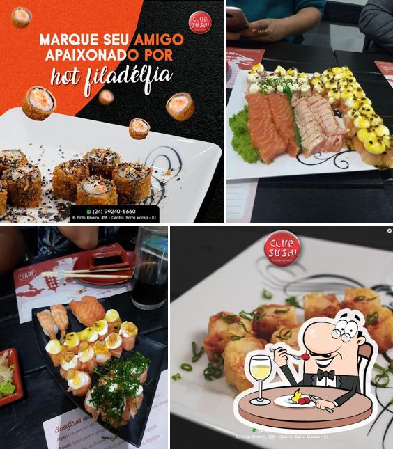Platos en Club Sushi