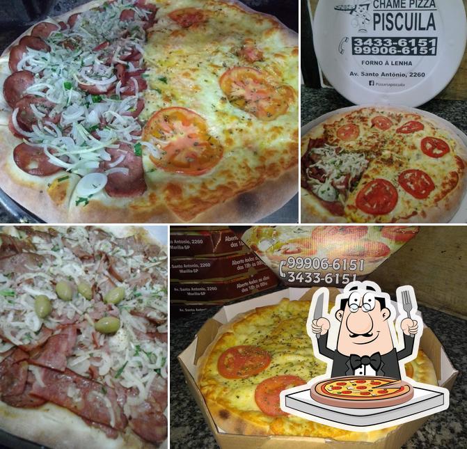 No PIZZARIA PISCUILA, você pode degustar pizza