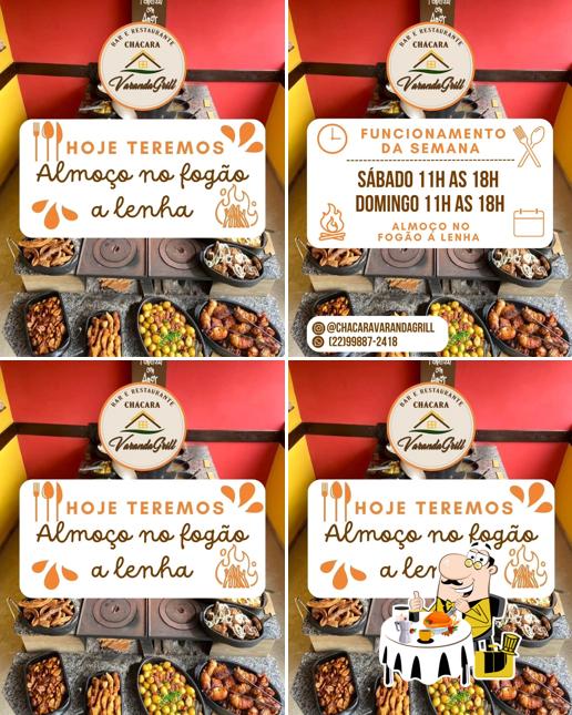 Comida em Chácara Varanda Grill