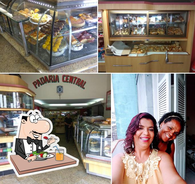 The photo of food and interior at Padaria e Confeitaria Central Ltda ME