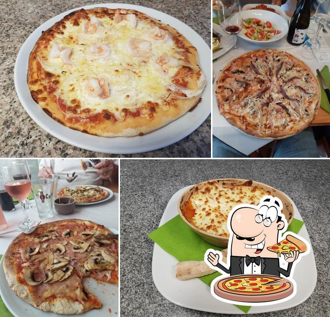 A Pizzeria Basilico, vous pouvez prendre des pizzas