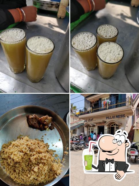 Enjoy a drink at Pillai Mess Mutton Biryani Hotel