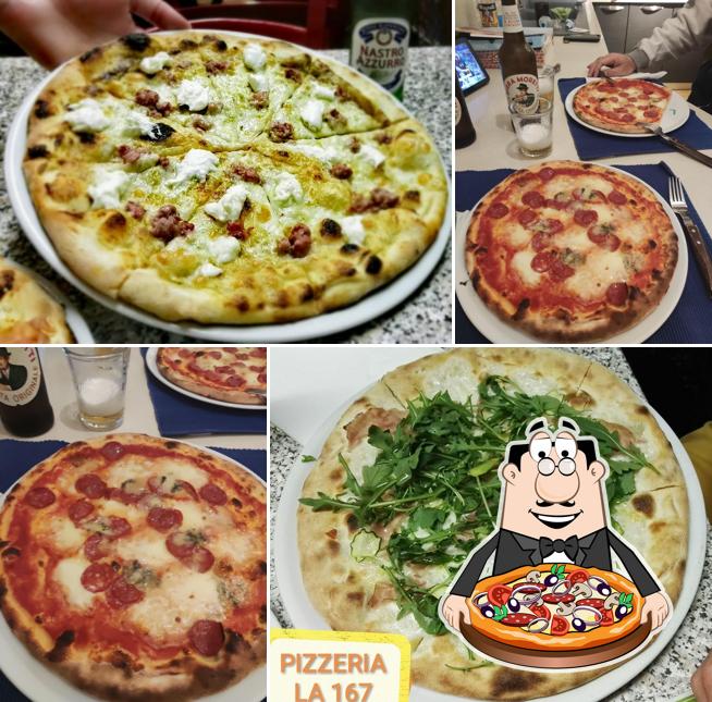 A Pizzeria La 167, puoi provare una bella pizza