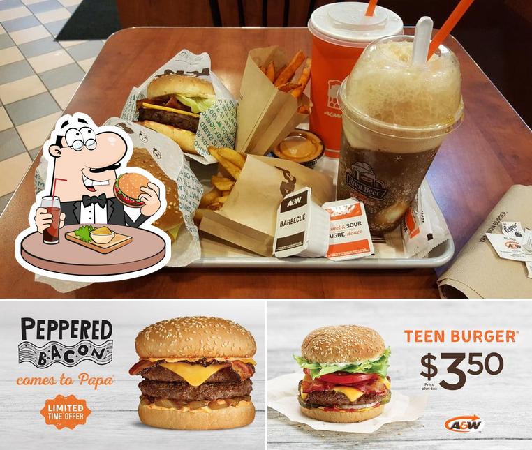 Commandez un hamburger à A&W Canada