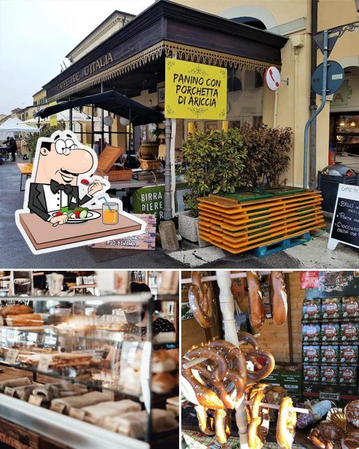 Caffè Re d'Italia si caratterizza per la cibo e lavagna