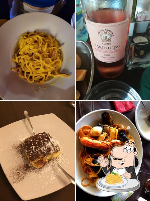 Spaghetti alla carbonara al Pizzeria Ristorante Via Vai