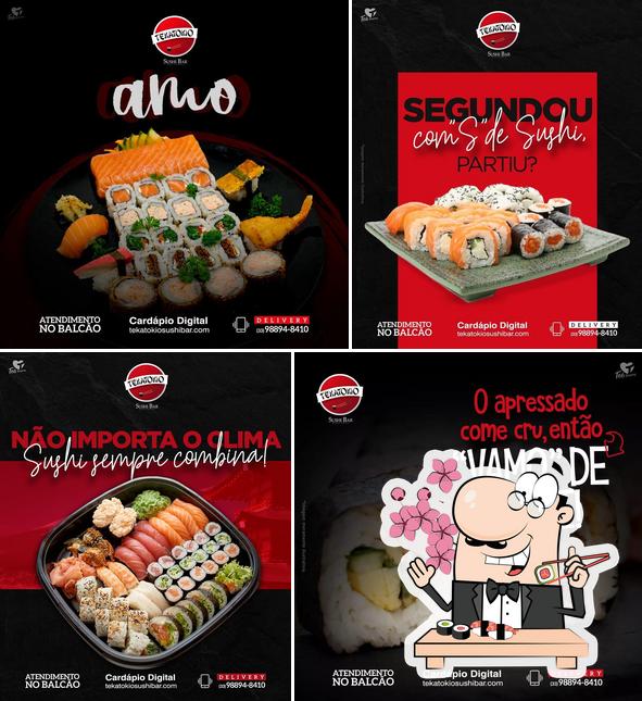 Peça diversas opções de sushi