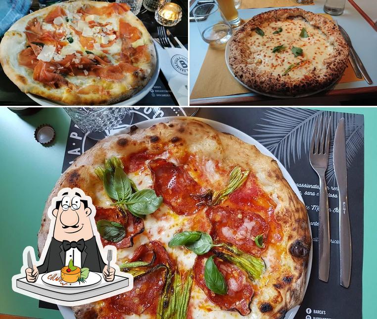 Comida en Barca’s ristorante e pizza