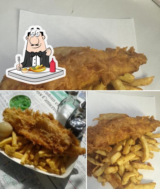 Order French fries at The Village Fish And Chips Shaldon Teignmouth