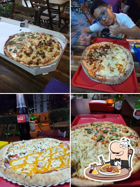 No Top Pizza Nova Parnamirim, você pode degustar pizza