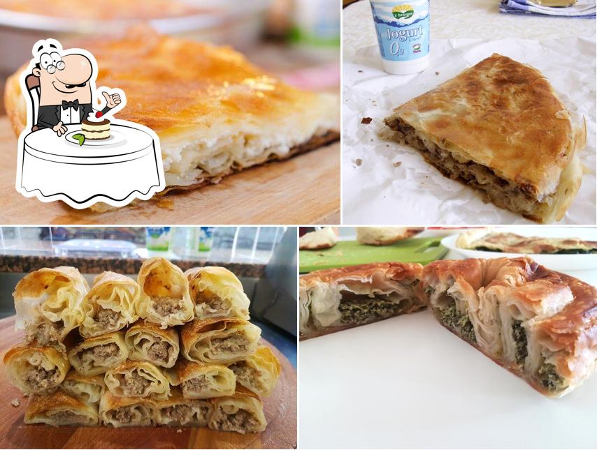 Restaurant Grill Tetova bietet eine Auswahl von Desserts 