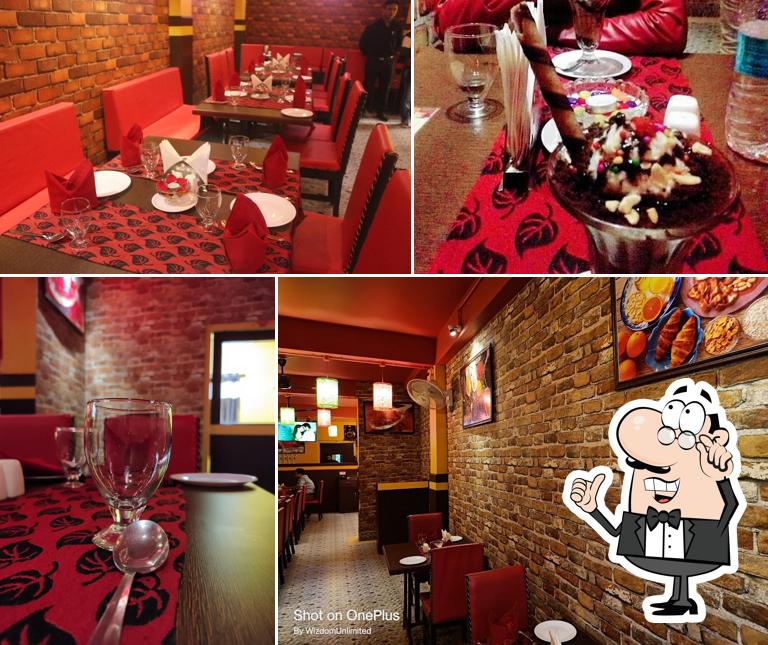 Take a seat at one of the tables at Saffron