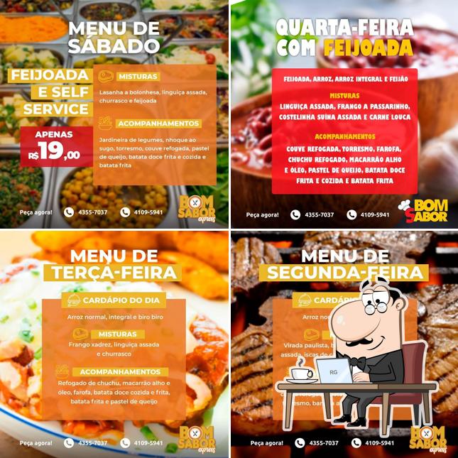 O interior do Bom Sabor