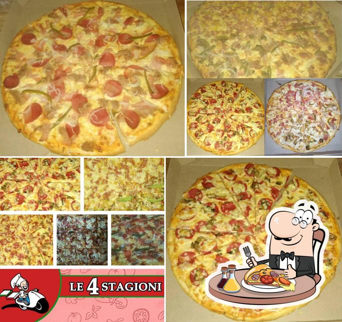 At Pizzas "Le 4 Stagioni", you can get pizza