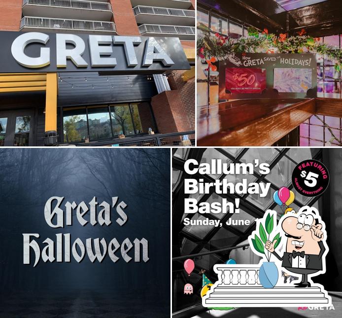 Jetez un coup d’œil à quoi ressemble GRETA Bar YEG à l'extérieur