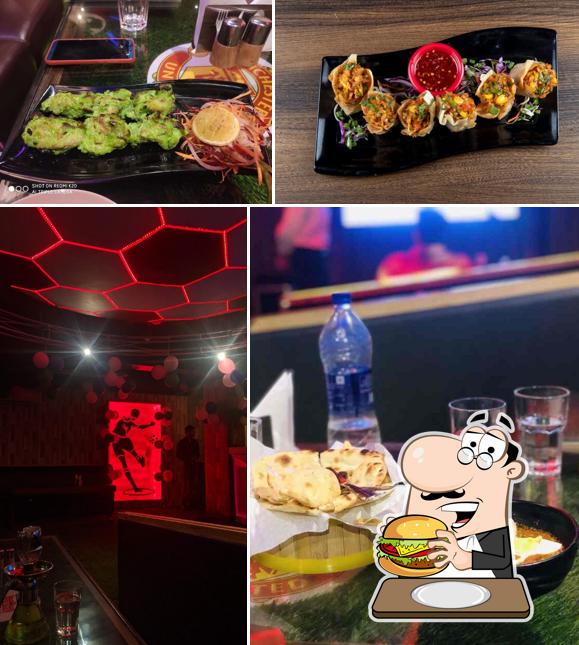Get a burger at Cafe 80 Yards