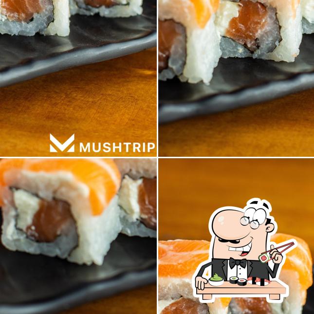 Experimente diferentes opções de sushi