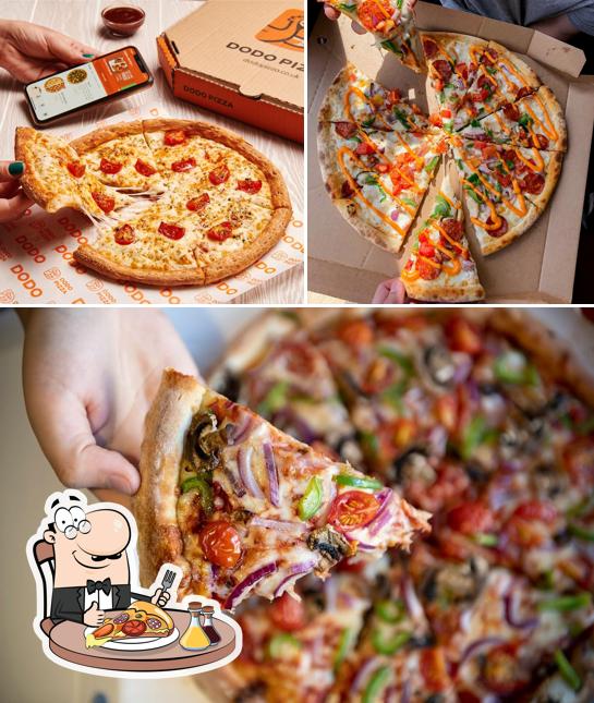 Elige entre diferentes tipos de pizza