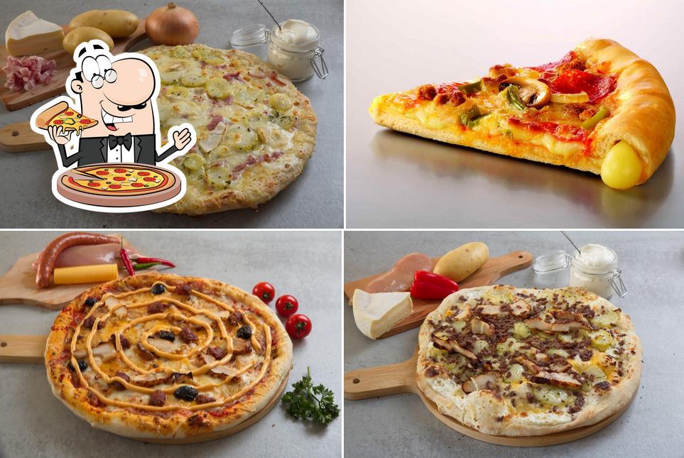 Commandez différents genres de pizzas