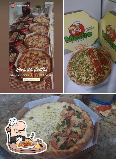 Consiga pizza no O Mestre Pizzaria