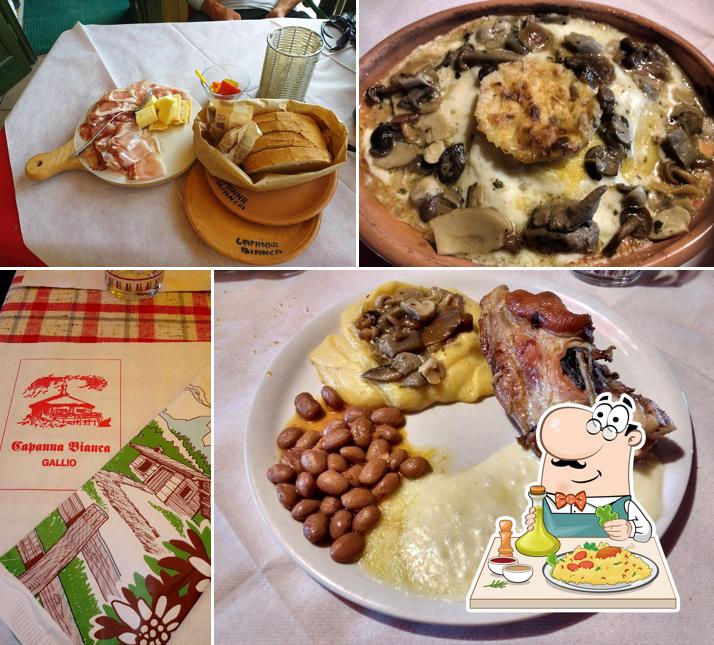 Platti al Pizzeria Ristorante Capanna Bianca