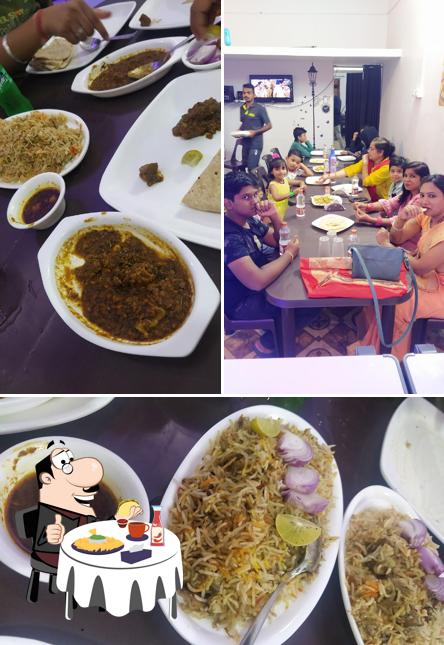 Cheese plate at Green palace family restaurant veg and non veg (special biryani)