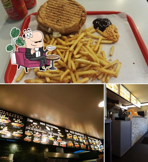 La photo de la intérieur et frites concernant Le bun's d'Antony