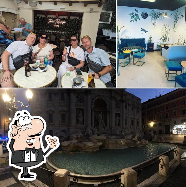 Gli interni di RoofTop Lounge Trevi