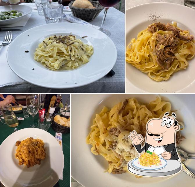 Spaghetti alla carbonara al Trattoria dal Pansa