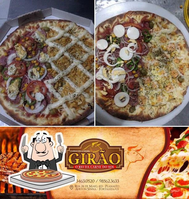 Experimente pizza no Churrascaria E Pizzaria Girão