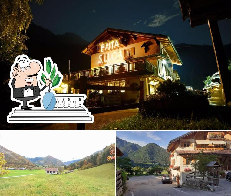 Goditi la vista dagli esterni di Baita Santa Lucia da "Fritz"