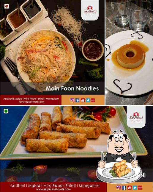 Spring rolls at Hotel Sai Palace