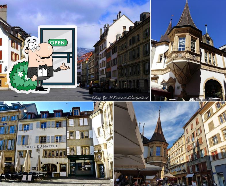 L'extérieur de Hôtel-Restaurant du Marché - Neuchâtel Suisse