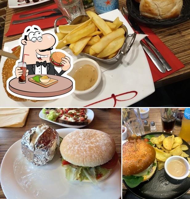 Essayez un hamburger à Alambra Restaurant et traiteur Halal AVS