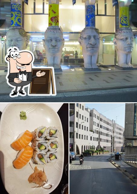 Voici l’image représentant la extérieur et sushi sur Osaka