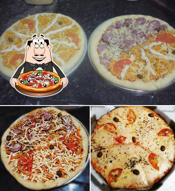 Experimente pizza no Pizzaria Queiroz