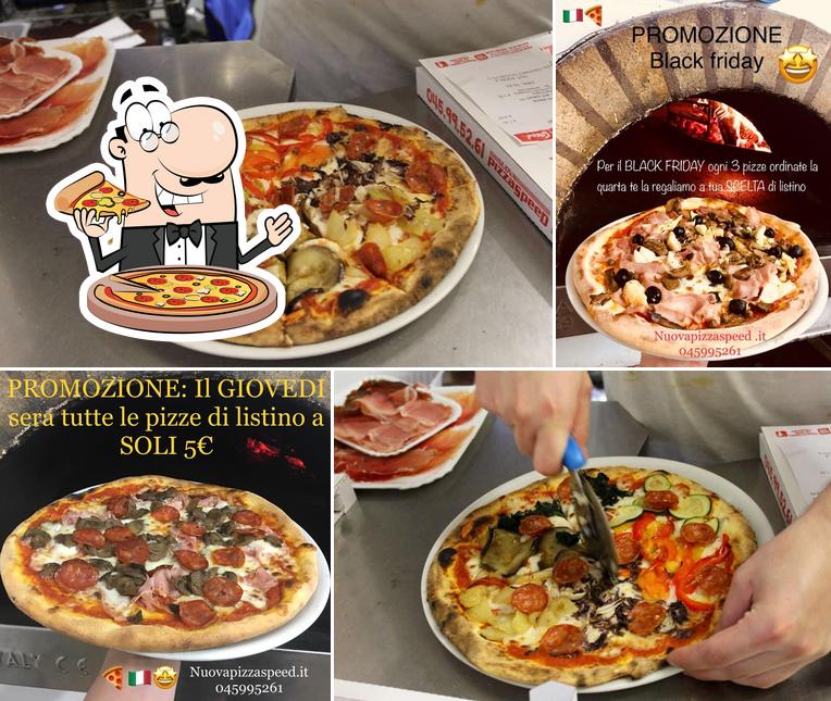 Essayez des pizzas à Nuova Pizza Speed