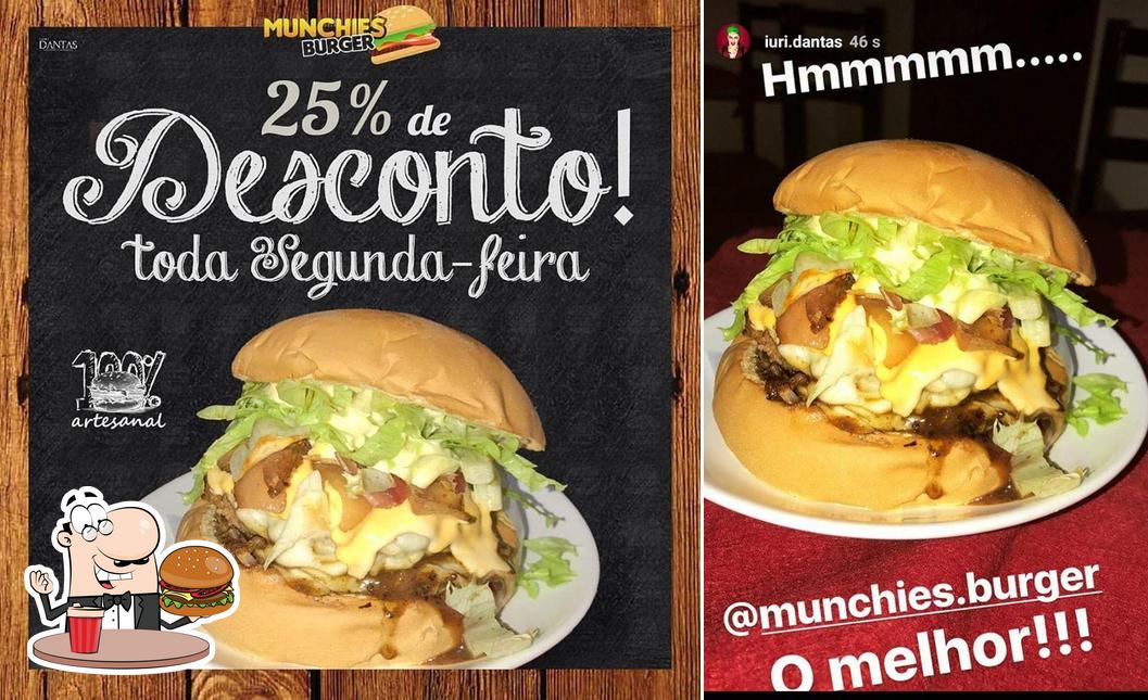 Consiga um hambúrguer no Munchies Burger House Vitória da Conquista BA