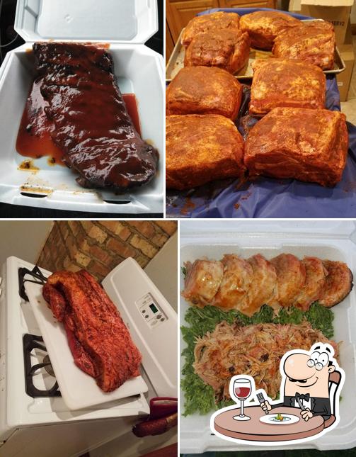 Smokin' E's BBQ, 2463 Ripley St in Lake Station Restaurant menu and