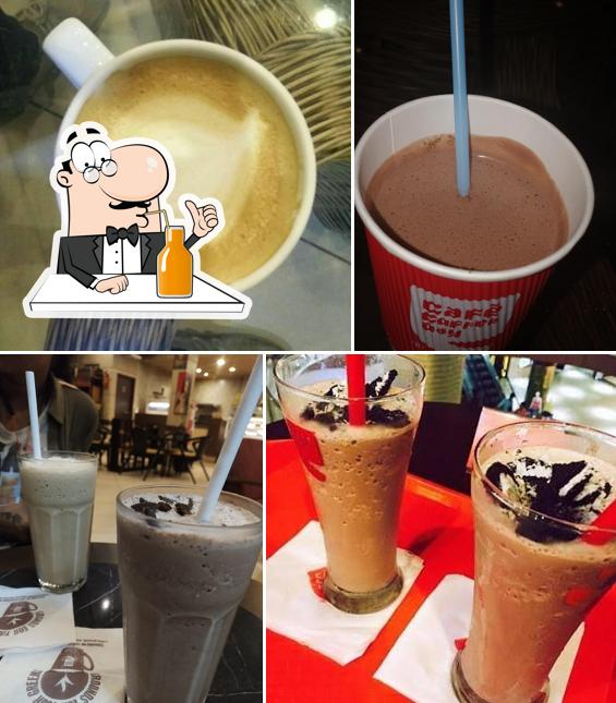 Café Coffee Day serves a variety of drinks