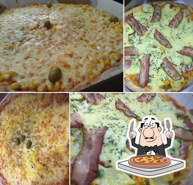 Peça diferentes variedades de pizza