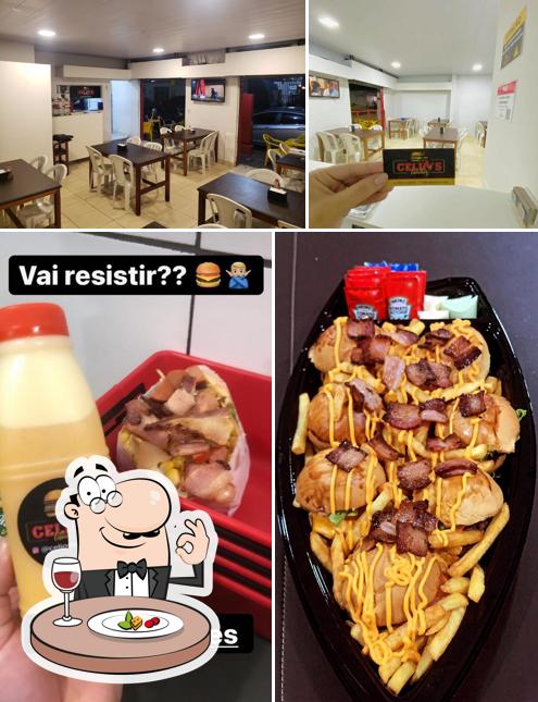 A imagem do Celio's Lanches’s comida e interior