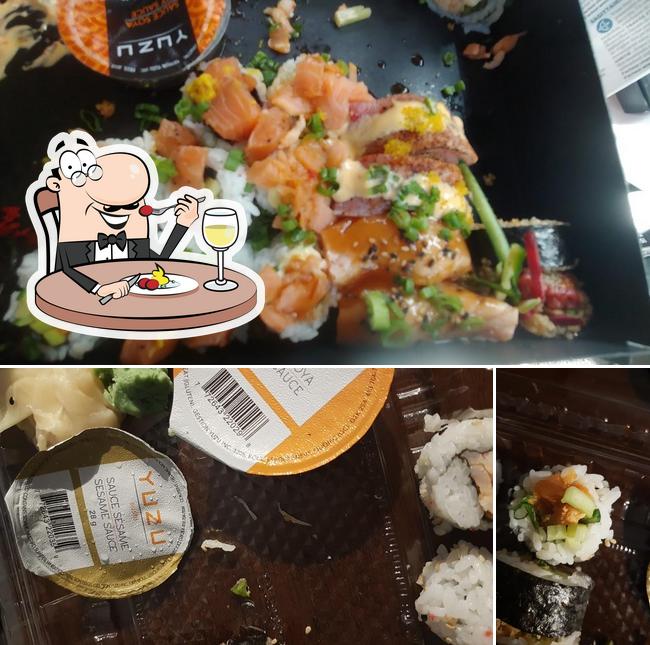 Еда в "Yuzu sushi"
