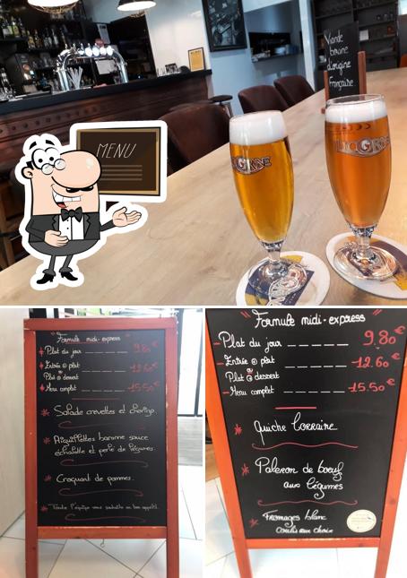 L’image de la tableau noir et bière concernant Le Comptoir de La Licorne