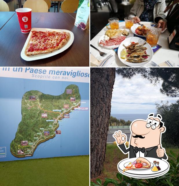 Prenditi una pizza a Autogrill Piani d'Invrea Nord