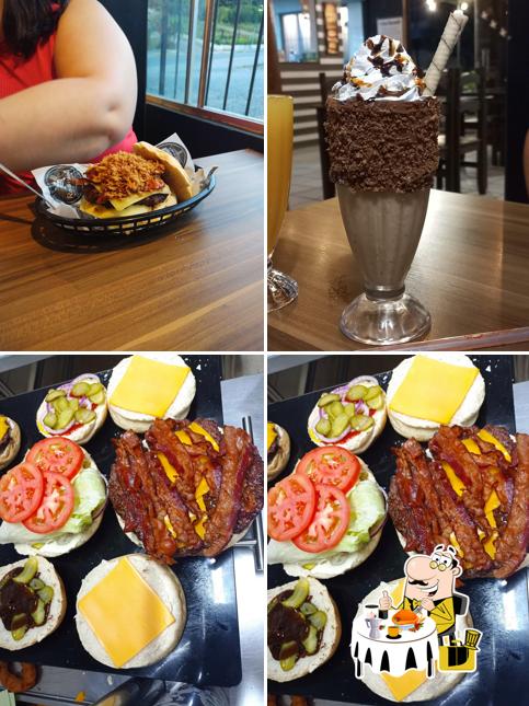 Mousse de chocolate em Roswell Grill Burger