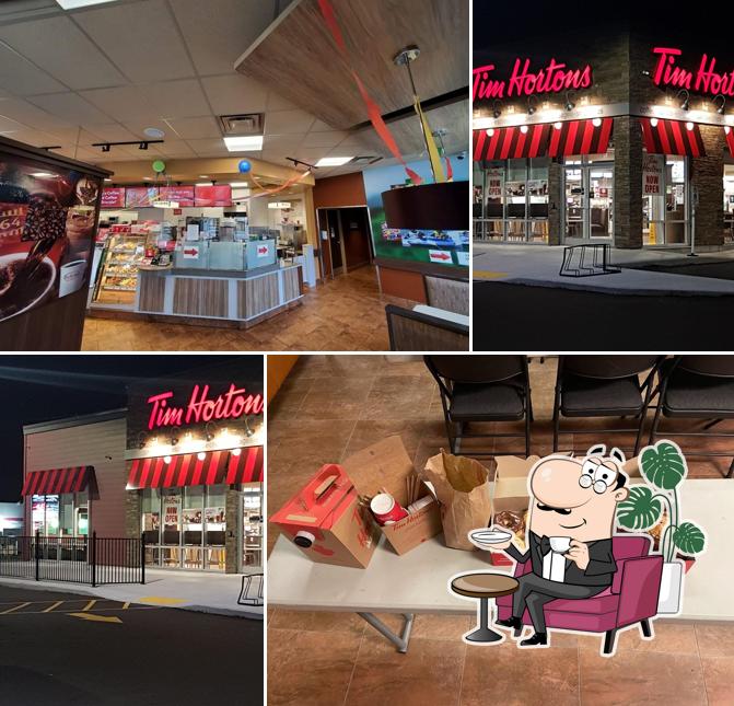 L'intérieur de Tim Hortons