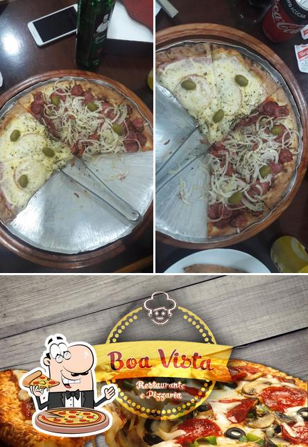 Consiga pizza no Pizzaria e Restaurante Boa Vista ABC