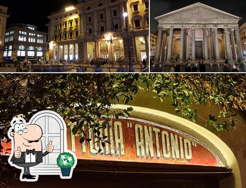 Gli esterni di Trattoria Antonio al Pantheon